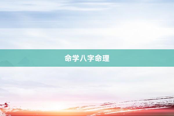 命学八字命理